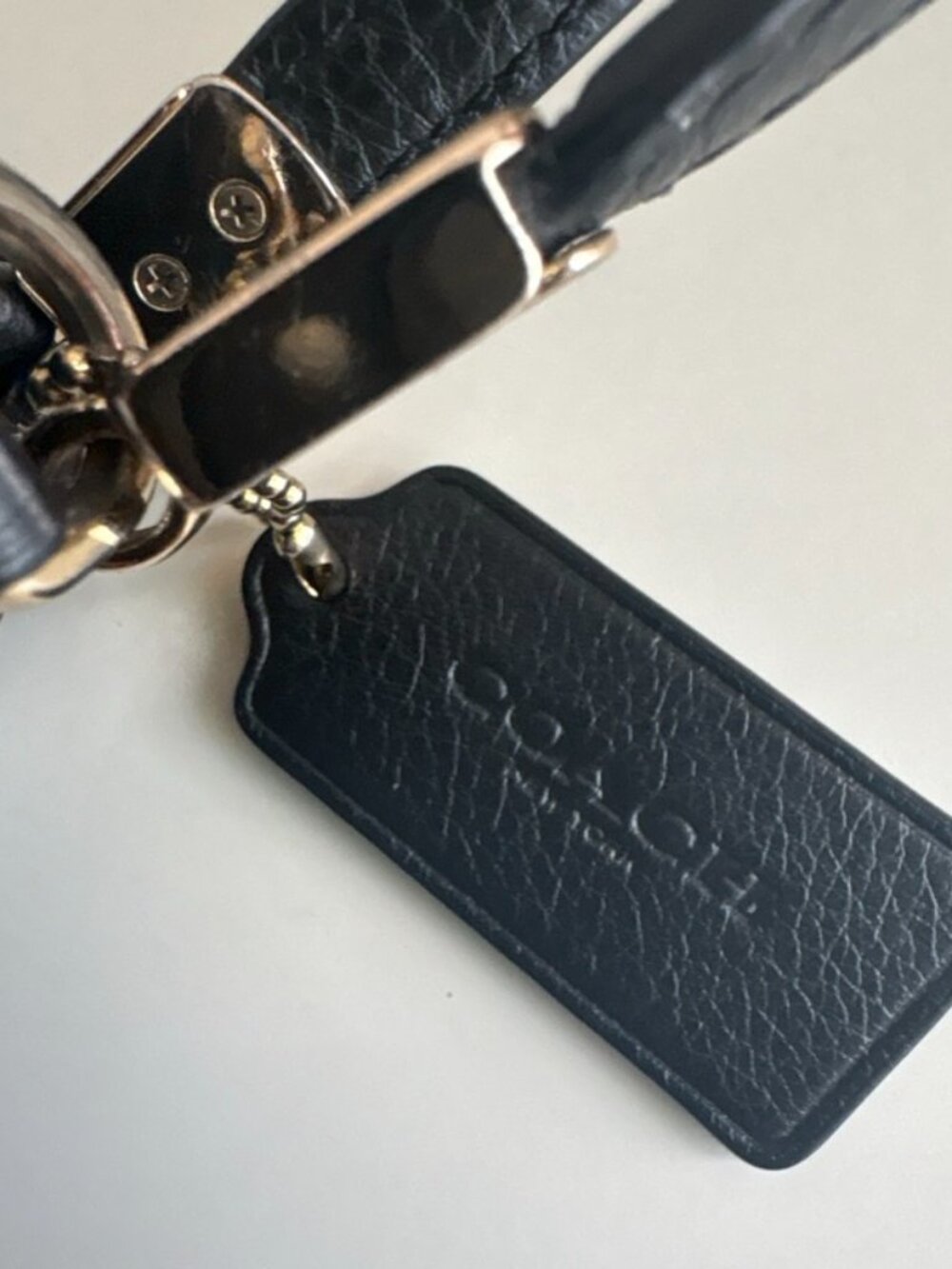 Coach Hallie Shoulder Bag Black Pebbled Leather with Gold Hardware - Picture 5 of 16